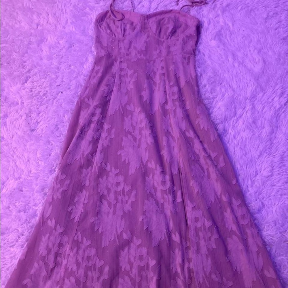 Lulu's Strapless pink Lace Dress